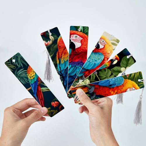 Marque-pages colorés perroquet compagnons parfaits de vos moments de lecture