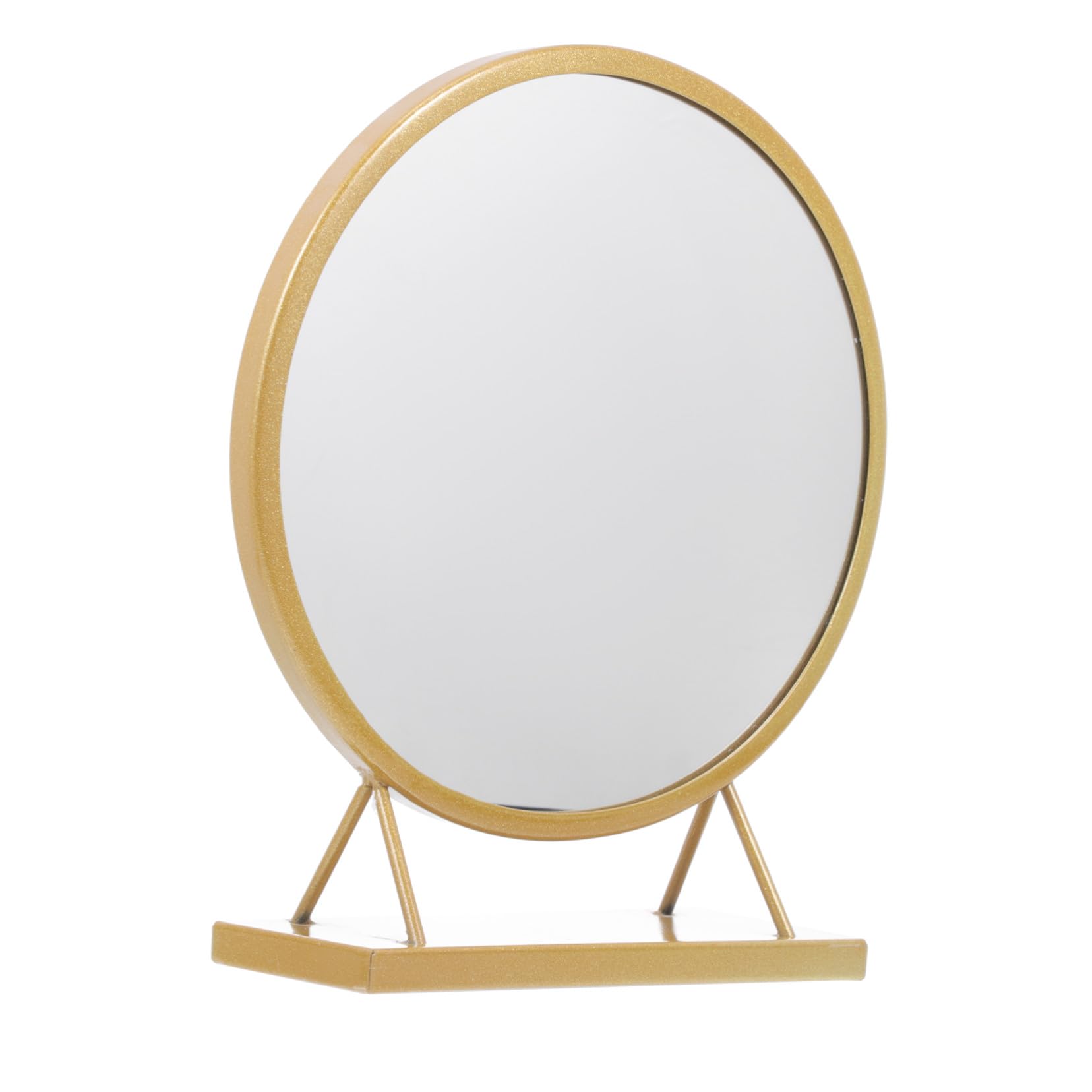 Miroir maquillage rond noble ornement de table au style simple
