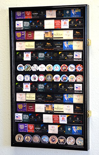 sfDisplay.com,LLC. 117 Matches Matchbook Display Case Cabinet Holder Rack Holds up to 117 Match Book or Boxes, 98% UV, Lockable (Black Finish)