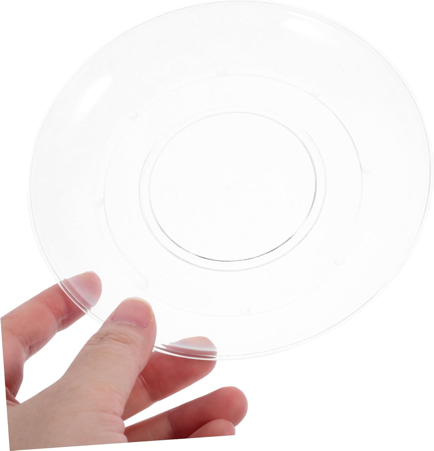 ULTECHNOVO 80pcs Clear Reusable Dessert Plates Unbreakable Fruit Storage Plates for Snacks Dipping Bowls and Appetizers for Parties Catering and Home Use
