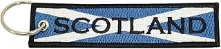 Luso Aviation Scotland Flag Key Chain, 100% Embroidered