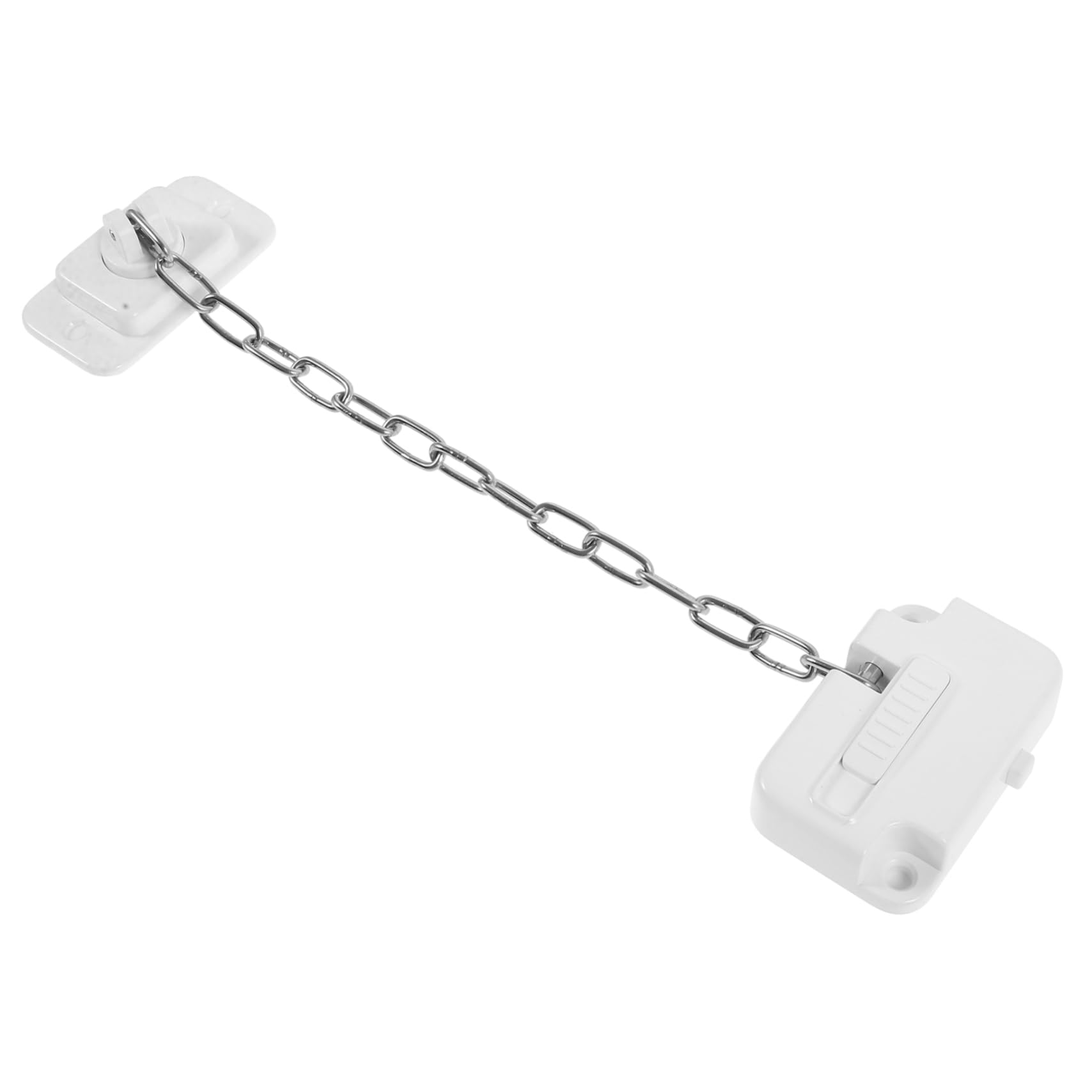 Lurrose 5 Pezzi Serratura Di Sicurezza Della Finestra Catena Acciaio Inox Serratura Della Porta Di Sicurezza Catenelle Per Porta D'ingresso Catene Della Porta Acciaio Inossidabile Bianca