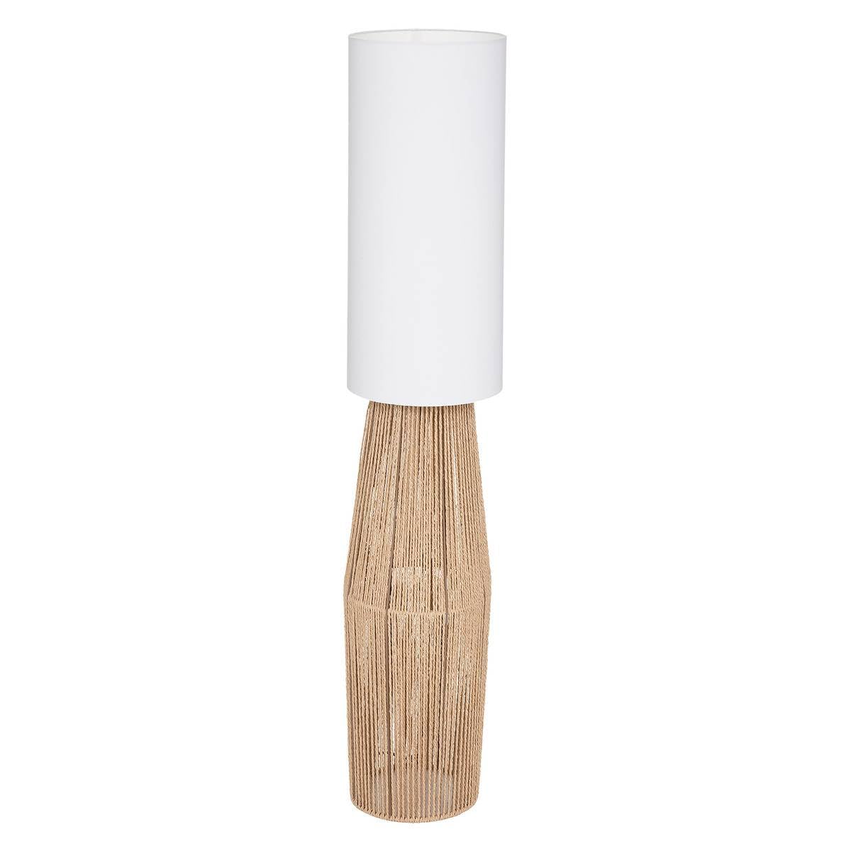 Atmosphera - Lampadaire Aissa - papier et métal - blanc - H130 cm