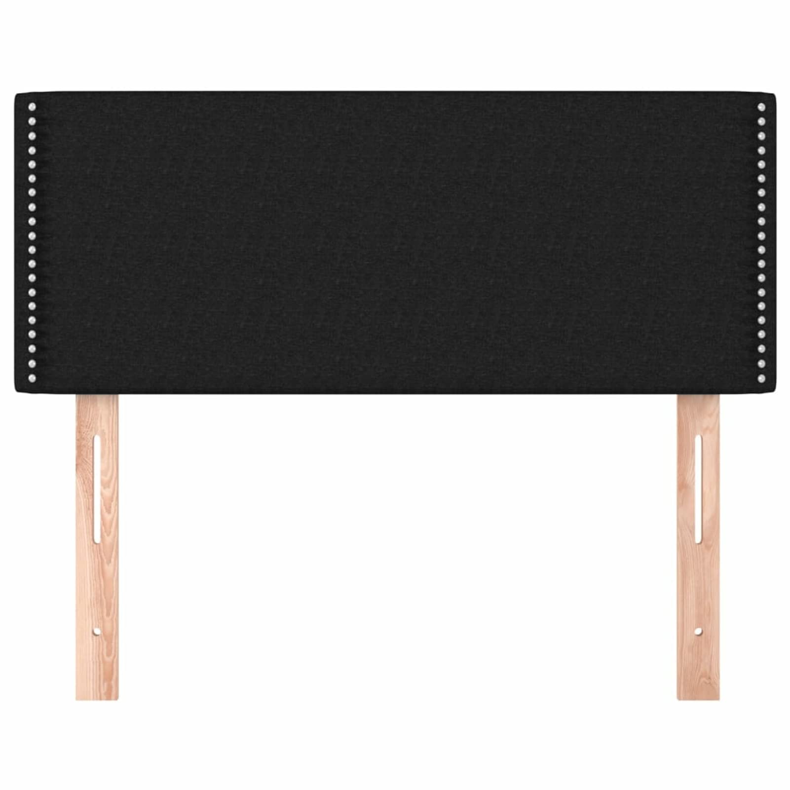ZEYUAN Cabecero, Cabezal De Cama, Cabecera para Cama, Cama Cabeza, Cabezales Dormitorios Modernos, de Tela Negro 90x5x78/88 cm