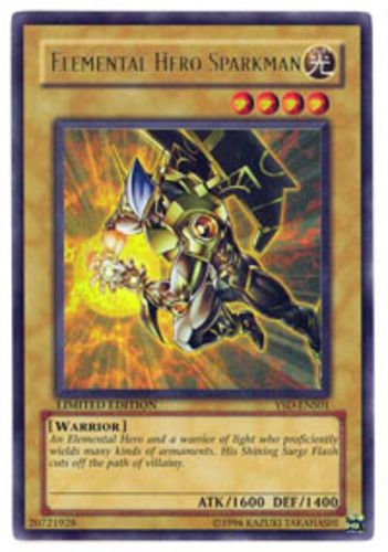 yugioh elemental hero deck 2006 Amazon.com: Yu-Gi-Oh! - Elemental Hero Sparkman (YSD-ENS01) - Starter Deck  2006 - Unlimited Edition