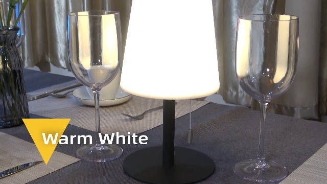 Lampe De Table LED FUYO Sans Fil - Rechargeable USB-C - 3 Températures De Couleur - IP54