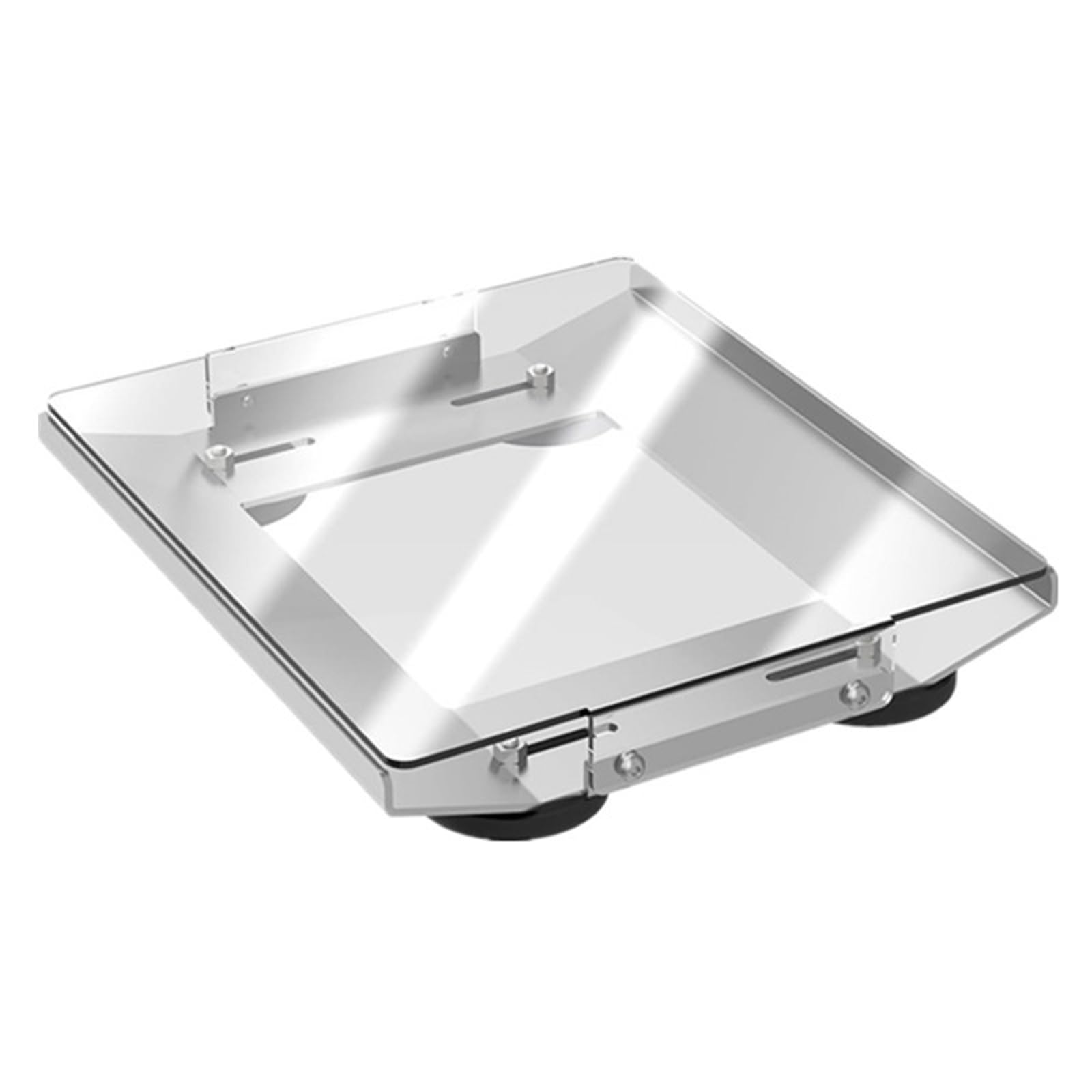 for Mini Magnetic Flat Mount Kit Aluminum Build with High-Strength PC Cover Plate Magnetic Roof Mount for RV Van Truck Boat & Yacht