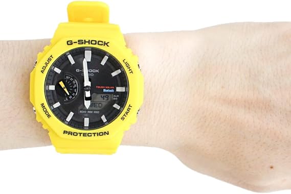 Casio G-Shock GA-B2100C-9A Men's Tough Solar Smartphone Link Bluetooth Yellow