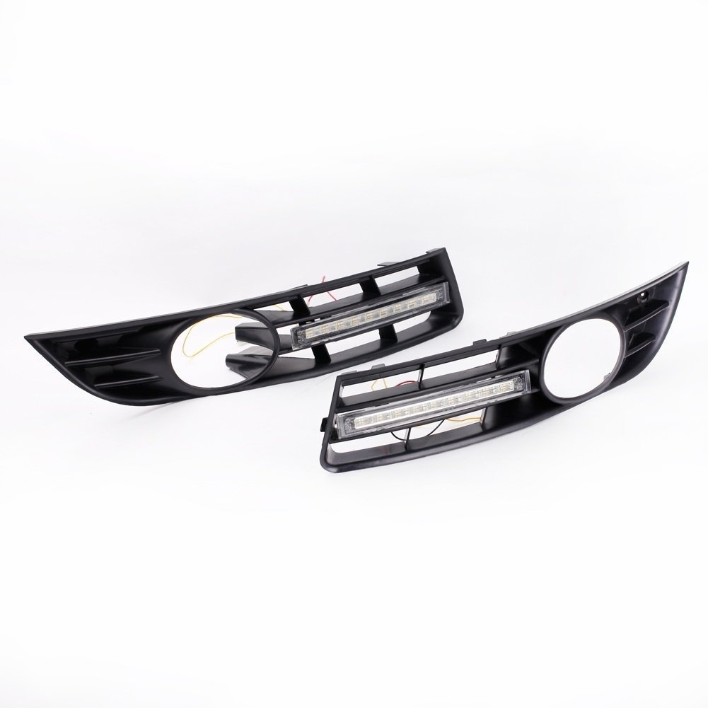 KATUR 2x LED światła do jazdy dziennej z kratką do VW Passat B6 2006-2009 6000K 4.5W/szt. światło przeciwmgielne