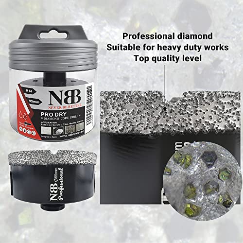 NBB Vacuum brazed Diamond Hole Saw with M14, for Dry or Wet Drilling Professionally on Hard Porcelain, Ceramic, Tile, Granite - Image 3