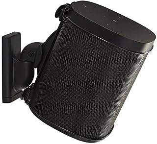 Sanus 1142968 Adjustable Speaker Wall Mount Designed For SONOS ONE, PLAY:1 & PLAY:3 - Single (Black)