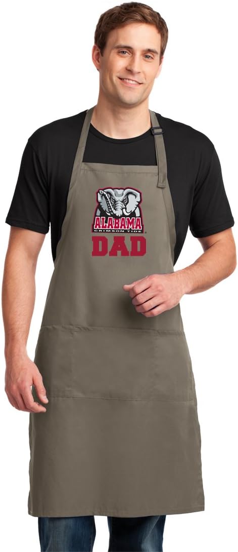 Broad Bay University of Alabama Dad Apron LARGE Mens Alabama Dad Logo Gift Idea