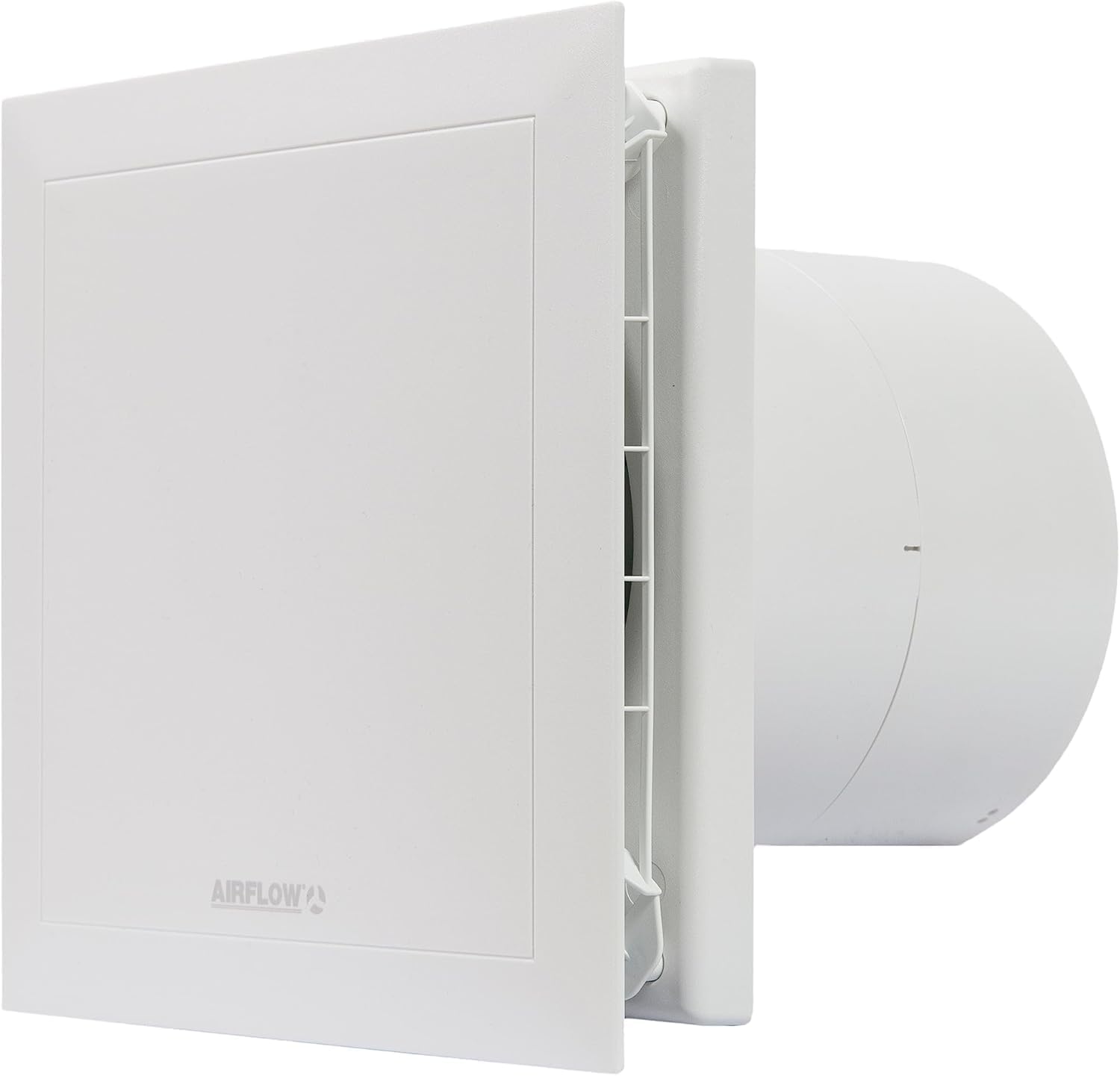 Airflow QT150B Abluftventilator 72 L/s Förderleistung Basic – 150 mm/6" Rohranschluss – Made in Germany, 2-stufige Bedienung, extrem leise 35 dB(A), Leistung 6/10 W, 3 Jahre Garantie
