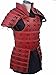 Medieval Leather Samurai Armor Red and Black, (RED, S- 28 to 30 inches)