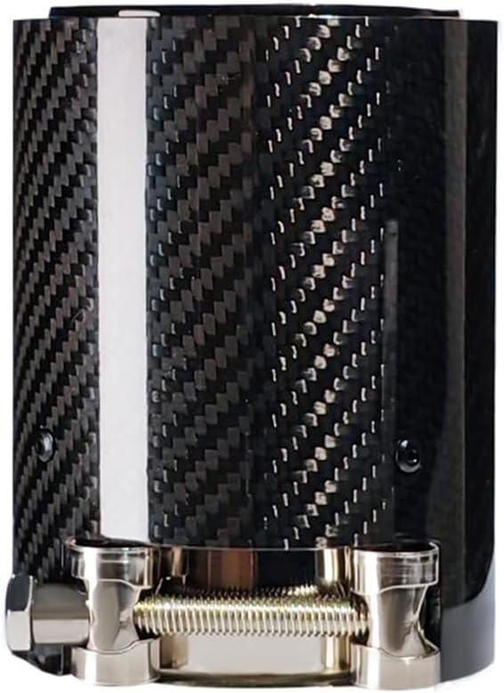 Universal 2.5-Inch Inlet 3.66-Inch Outlet 4.84-Inch Length Car Exhaust Tips Especially Compatible With BMW M Series M2 F87 F83 M5 F10 M6 F12 F13 Black