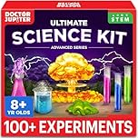 Doctor Jupiter Science Experiments Kit for Kids Ages 8+ | Birthday Gift for 8-9-10-11-12-13-14 Years Old Girls & Boys | STEM Toys | Chemistry Set with 100+ Experiments