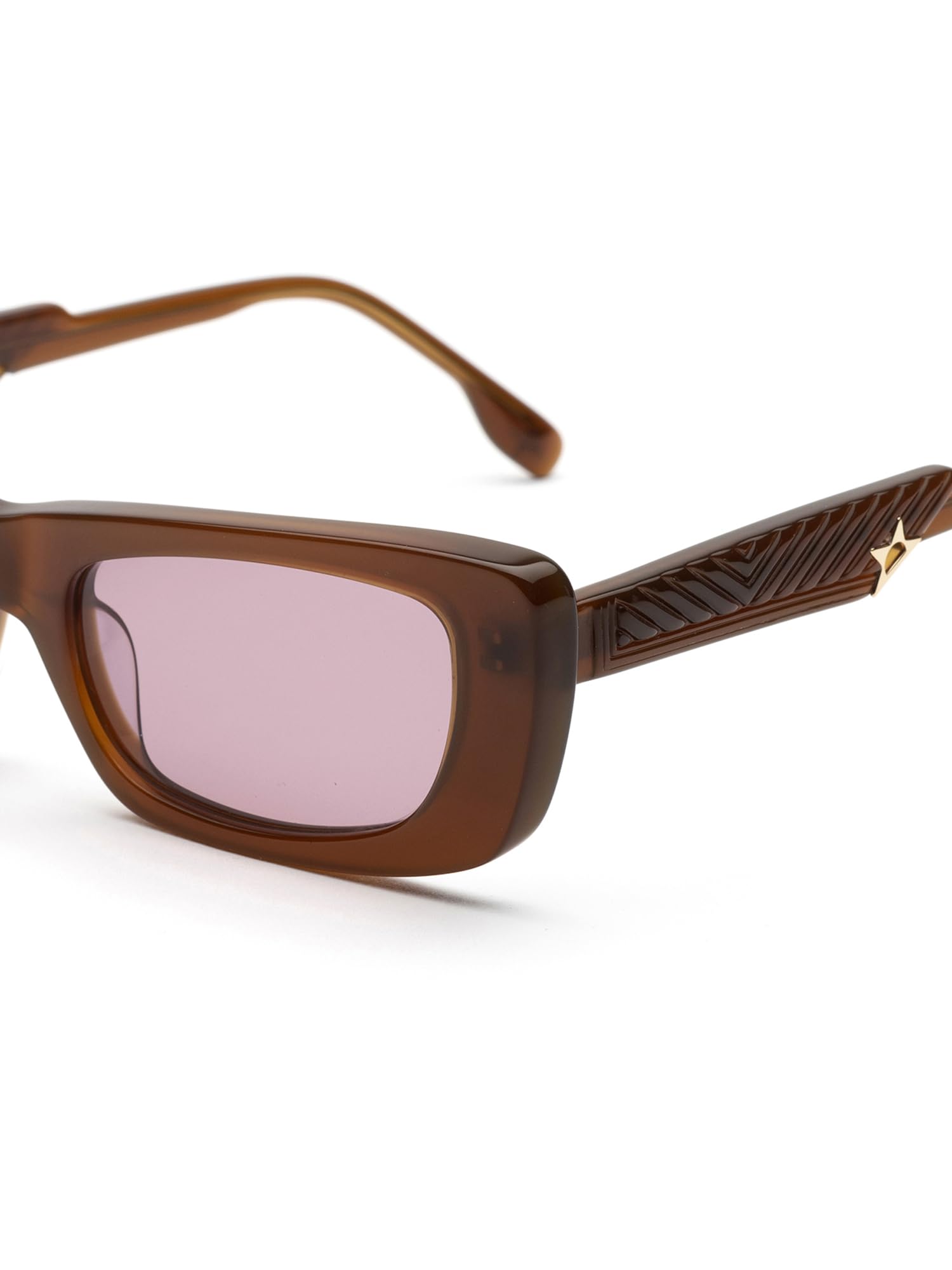 Occhiali da sole donna rettangolari acetato nero con lenti grigie
