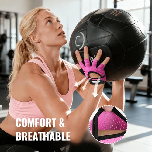 ATERCEL Weight Lifting Gloves Full Palm Protection, Workout Gloves for Gym, Cycling, Exercise, Climbing, Breathable, Super Lightweight for Mens and Women by ATERCEL - Image 4