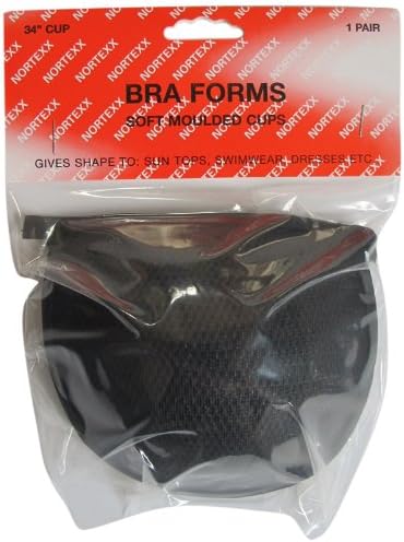 Nortexx 34-inch Bra Form Soft Moulded Cups, Black
