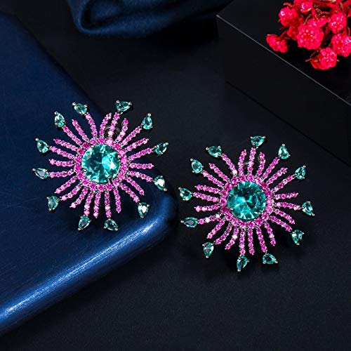 Boucles d'oreilles feux d'artifice fleur cadeau bijoux uniques
