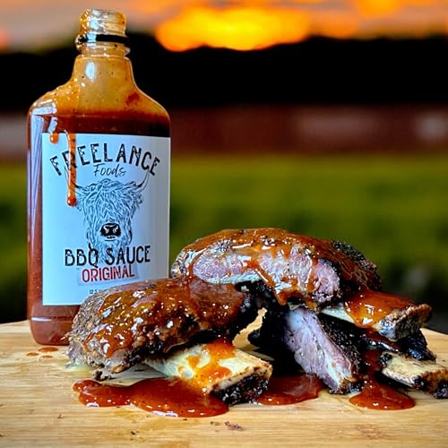 Freelance Foods Sweet & Smoky BBQ Sauce, Spicy Grilling Sauce, TX Made
