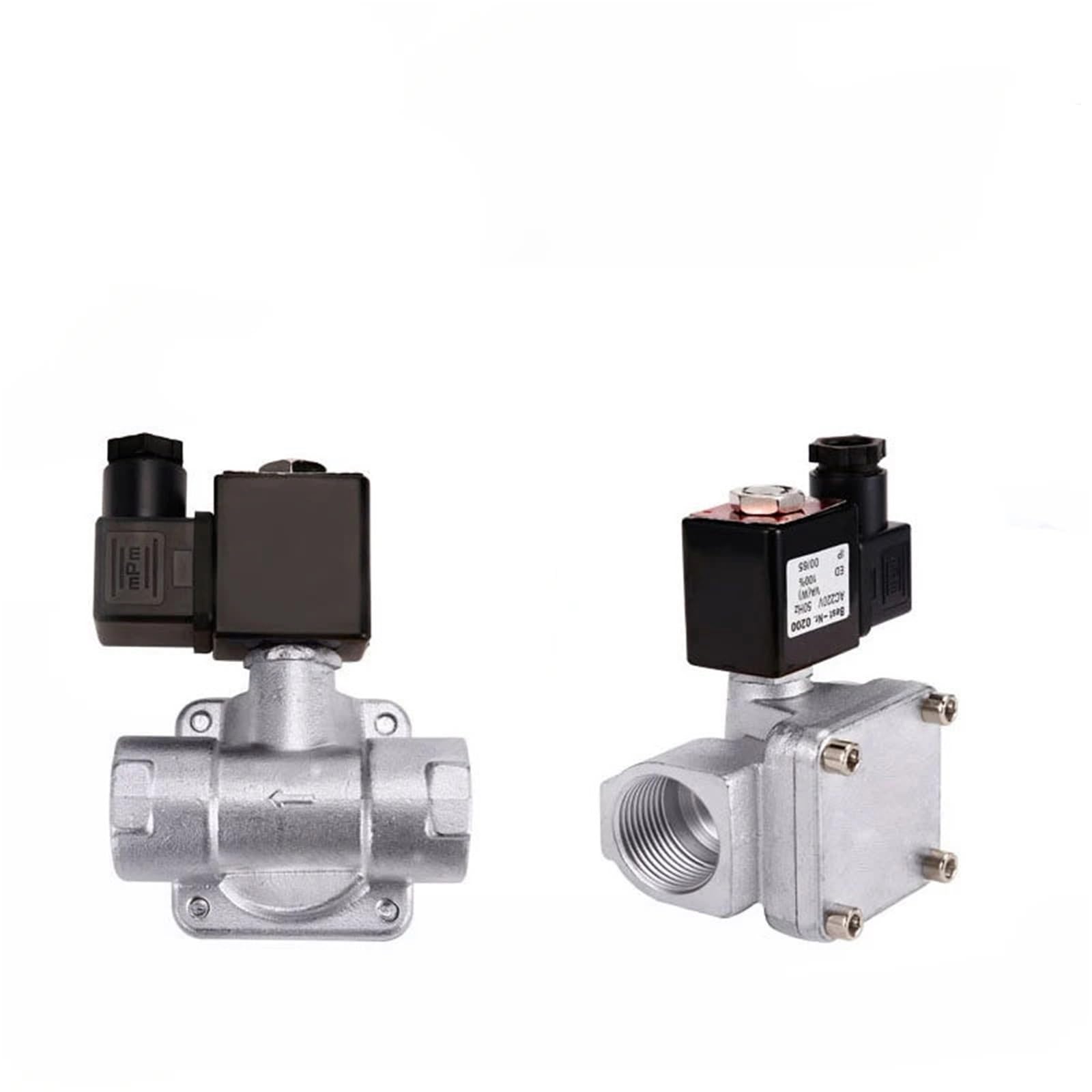 Uyqukggpsn 1 Pcs " Stainless Steel Solenoid Valve 10V 24V 2V 24V Normally Closed(Npt_120vac_epdm-Seal)