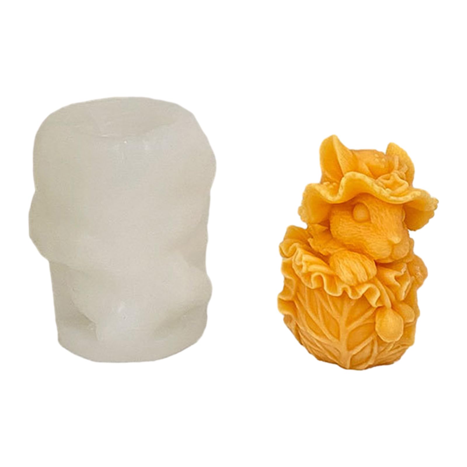 NEWFT Cauliflower Decor Candle Silicone Mold Epoxy Resin Ornaments Making Soap Melt Resin Crafts Home Decorations