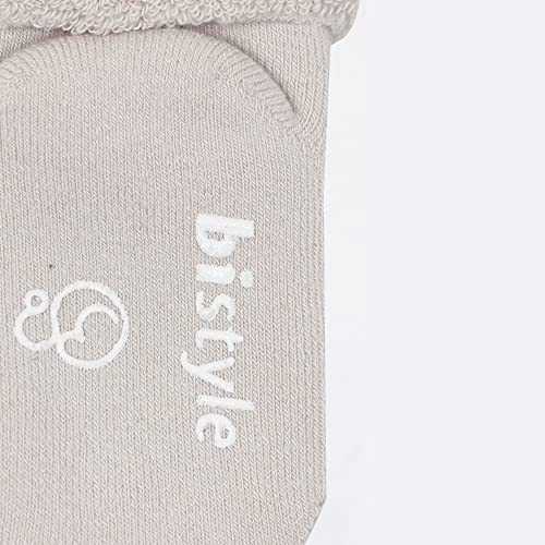 Bistyle Baby Non-Slip Terry Socks 3 Pairs - Thick Cotton Seamless Infants Toddlers Kids Winter Warming Socks 5