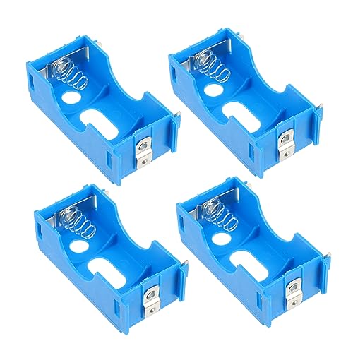 HANABASS 4pcs Plastic Terminal Battery Case Electricity Experiment Teaching Tool for Physics Easy to Use Plastic Design for Educational Use Random Colors