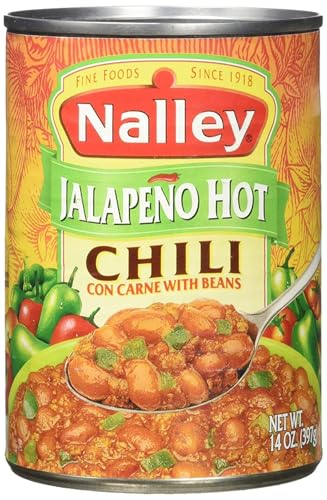 Nalley® Jalapeno Hot Chili Con Carne with Beans, 14-ounce Cans (Pack of 12) By Snacks and More