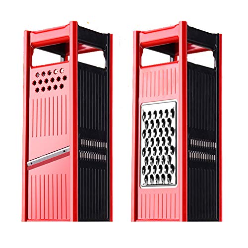 4 In 1 Trommelreibe,Edelstahl Klingen, Obst Und GemüSeschneider Zwiebelschneider, Ideal Zum Hobeln Von Obst Und GemüSe Zum Raspeln, Schneiden,