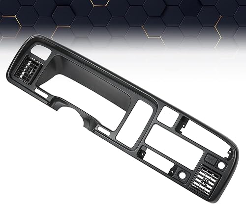 Miniatura 9 de PIT66 Panel de moldura de radio, tablero envolvente compatible con Dodge Ram 1994-1997 Dash Bisel Radio Trim Panel Cubierta Instrumento Negro