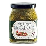 Elki Basil Pesto, Black Olive & Feta Crostini Spread