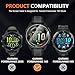 Suoman 3+2 Pack for Garmin Forerunner 165 Privacy Screen Protector, Charger Port +[Anti peeping] 9H Hardness Tempered Glass Screen Protective Film
