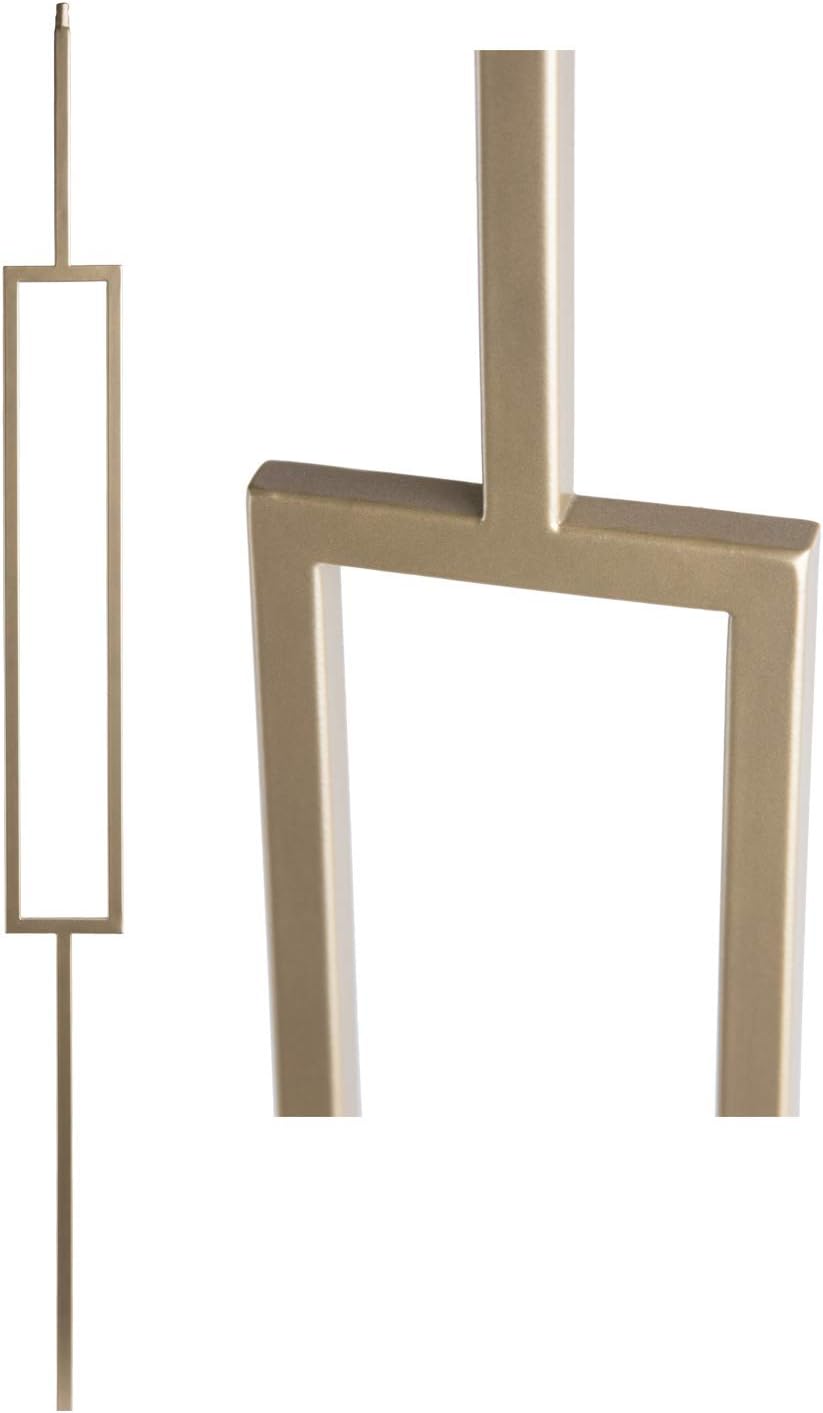 Dorado Gold 16.5.8-T Plain Square Hollow Iron Newel Support Post for Stair Remodeling