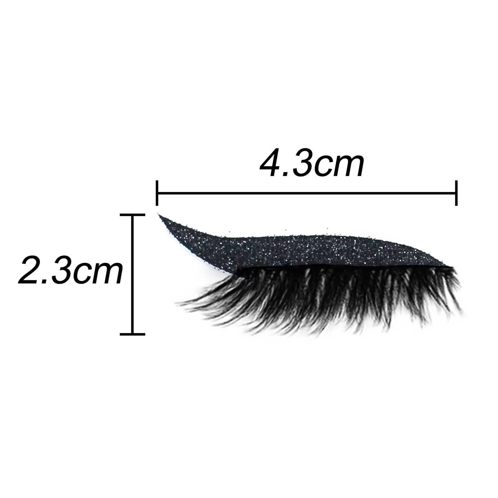 Pongnas 4 Pary Naklejek na Eyeliner Wielokrotnego Użytku, Wodoodporne, Trwałe Płatki na Rzęsy w Odważnych Kolorach, z Wieloma Opcjami Kolorystycznymi dla Wszystkich Typów Oczu