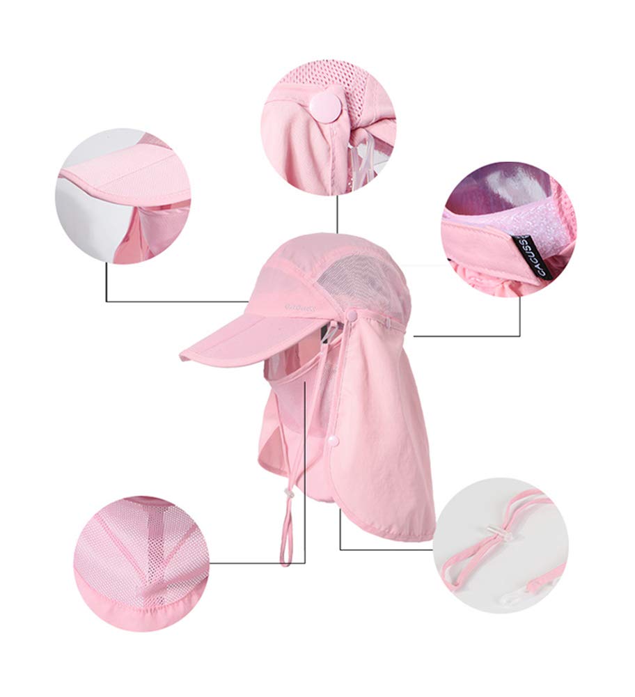 Cappello di Protezione Solare Unisex: Cappello da Pescatore con Design Impermeabile Multifunzionale - Set di 358~60 cm B