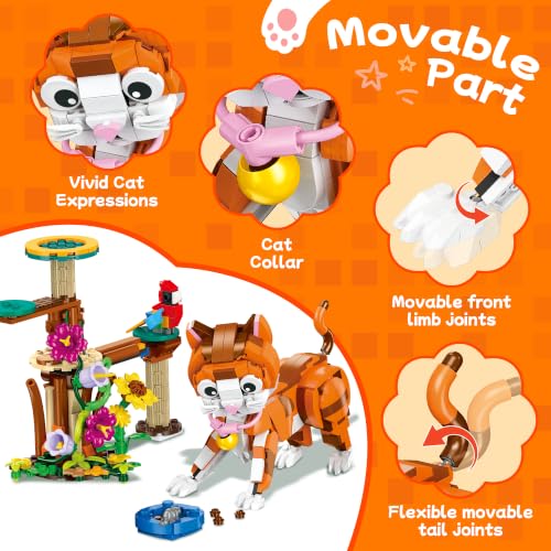 3-in-1 Animal Building Set (Cat, Red Panda, Fox) - image 3