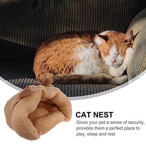 Saco de dormir quente de inverno com maca de gato de estimação alce de Natal (pequena toca de saco d