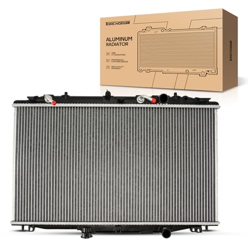 Torchbeam Automotive Vehicle Replacement Engine Radiator for2003-2007 Accord 2.4L(2005-2007 DENS Design ONLY) Transmission Oil Cooler Included