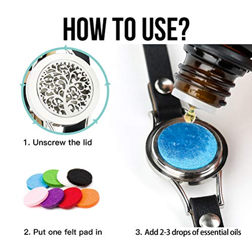 Somora Aromatherapy Essential Oil Diffuser Bracelet Gift Set W/ Tea Tree, Lemongrass, Orange And Peppermint, Unique Gifts For Women, Birthday Gifts Ideas For Mom, Best Friend, Sister, Wife #TOP4