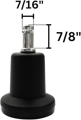 Miniatura 3 de Chromcraft Bell Shape Stationary Glide para reemplazar las ruedas (juego de 8)