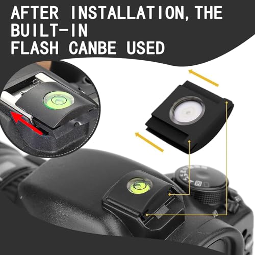 ZWWOGE Kamera Blitzschuh,Blitzschuhabdeckung,Kamera Wasserwaage,Hot Shoe Level,Kamera Blitzschuhabdeckung Schutz,Kamera Blitzschuhabdeckung mit Wasserwaage,litzschuh-Abdeckung mit Wasserwaage(4 Stück)