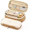 Premium pennenetui met grote opbergruimte, draagbare kantoor briefpapier tas pennenzak make-up tas perfect voor school…