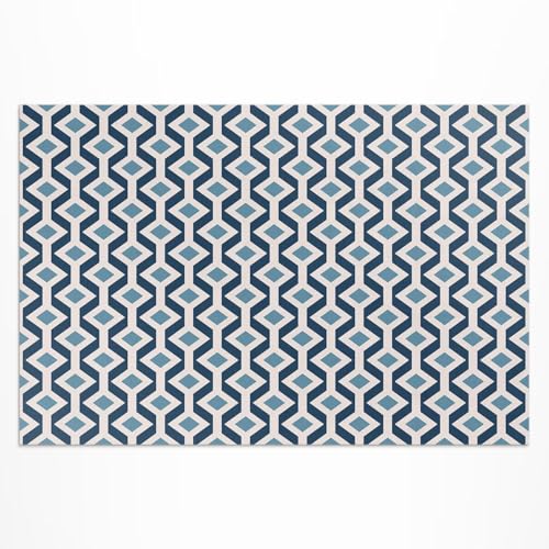 Tapis de balcon imperméable et résistant aux UV avec décorations géométriques - 2