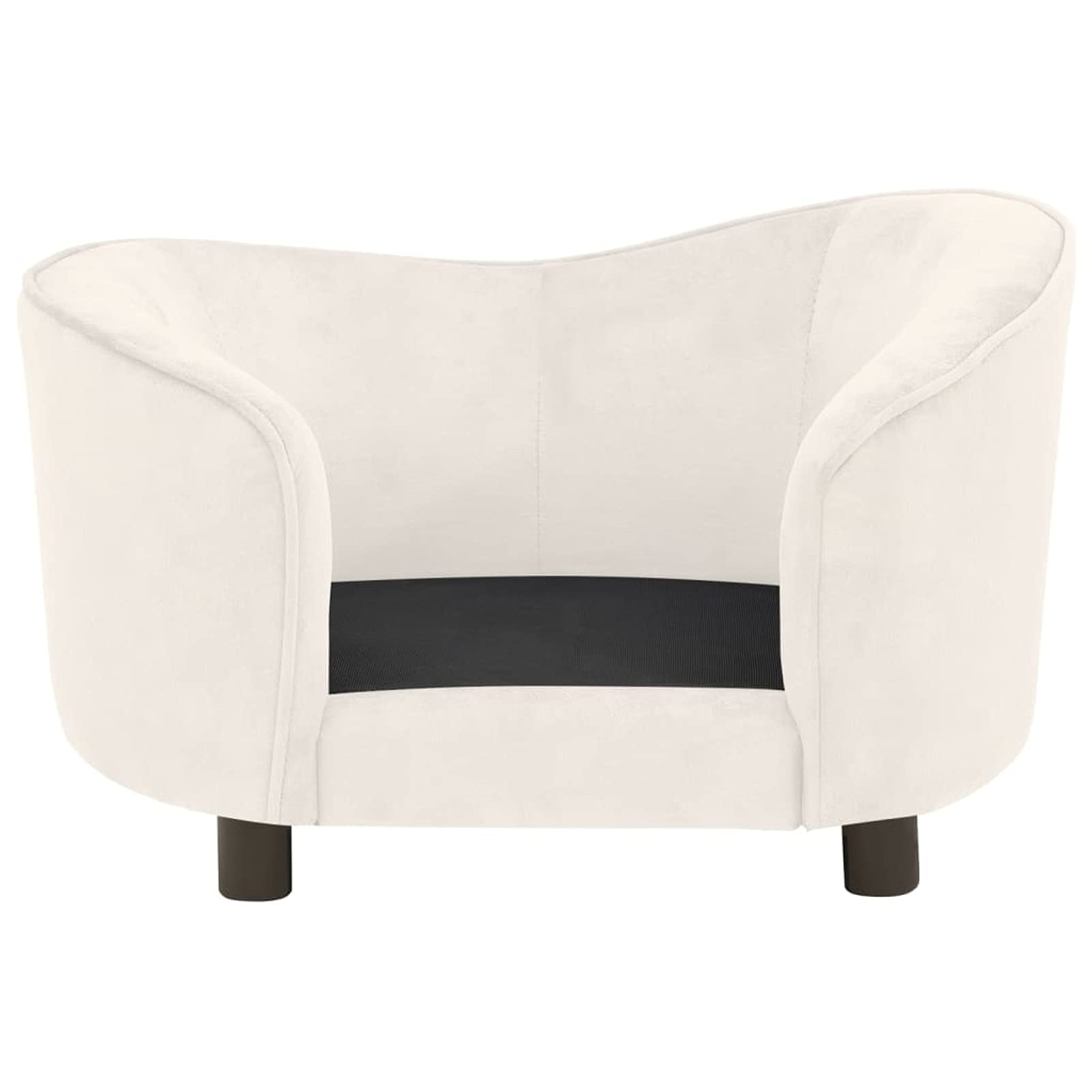 LAPOOH Divano per cani color crema 69 x 49 x 40 cm peluche, letto per cani, divano per cani, forniture per animali domestici, forniture per cani-171025
