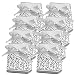 100 Pack Party Favor Boxes, Silver Decorative Boxes with Ribbons, for Small Party Gift, Chocolate, Wedding Cake Slices