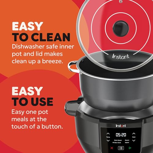 Instant Pot - Superior Slow Cooker - 7.1L Multi-Function Cooking System with Slow Cook, Sauté, Steam & Keep Warm Settings - Non-Stick Inner Pot with EasyGrab Handles for Family Meals & Entertaining - Image 6