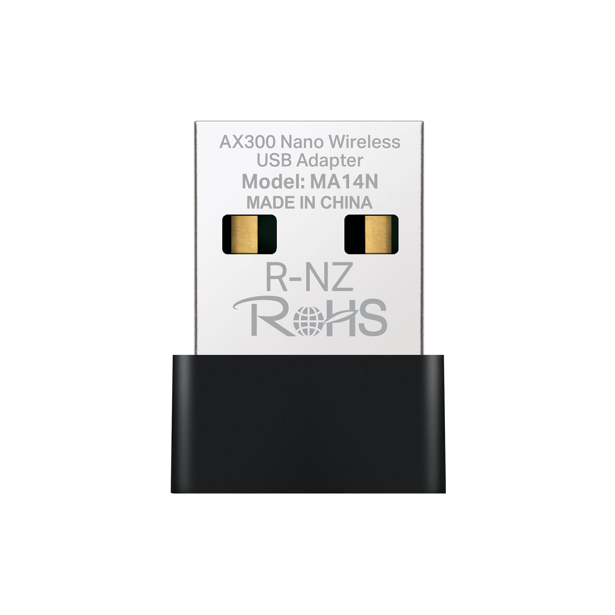 Mercusys MA14N AX300 WiFi 6 WiFi USB, Memoria WiFi para PC Fijo, 287 Mbps a 2,4 GHz, Adaptador WiFi USB para Windows 11/10/7, Linux y Kernel 3.10, diseño Nano