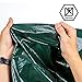 CARTMAN Finished Size 8x10 Feet Waterproof Green Tarp 8 Mil Thick, Multipurpose Protective Cover for Emergency Rain Shelter Camping Tarpaulin